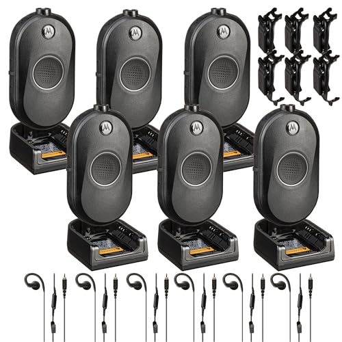 Motorola Solutions CLP1080e 8-Channel Two-Way UHF Business Radio Black (6-Pack)