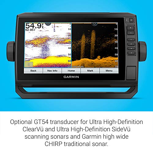Garmin ECHOMAP UHD 94SV 9" Chartplotter with U.S. BlueChart G3 and GT54UHD-TM Transducer Black
