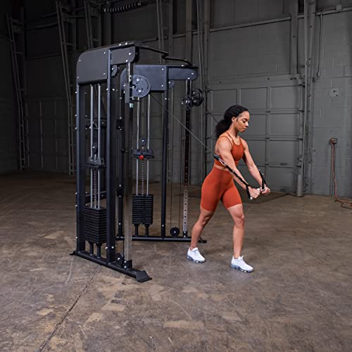 Body-Solid Functional Trainer - Dual 160lb Weight Stacks Black