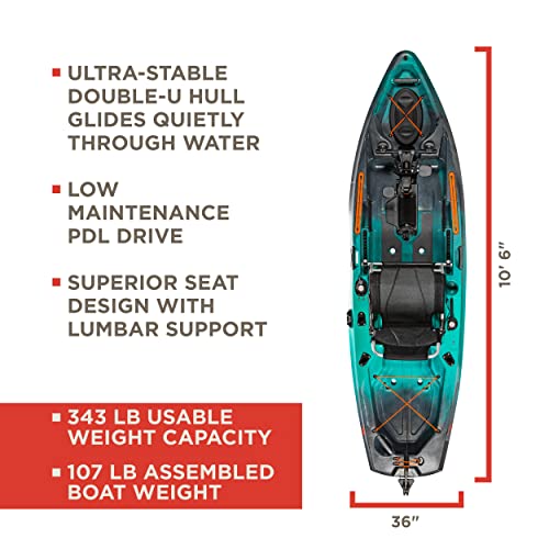 Old Town Sportsman PDL 106 Pedal Fishing Kayak Photic Camo