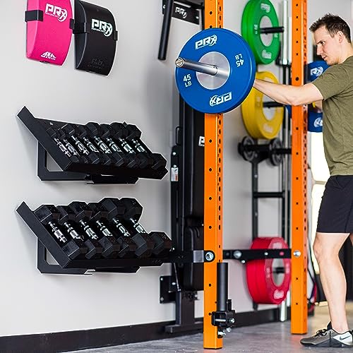 PRx Performance Wall Mounted Dumbbell Storage Shelf Black