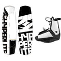 Hyperlite Wakeboard Agent with Destroyer Wakeboard Bindings White, Black (142 cm)