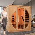 iDOTODO Far Infrared 2-Person Recliner Sauna Hemlock