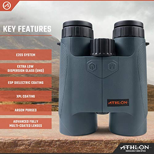 Athlon Optics 10x50 Cronus UHD Laser Rangefinder Binoculars Black