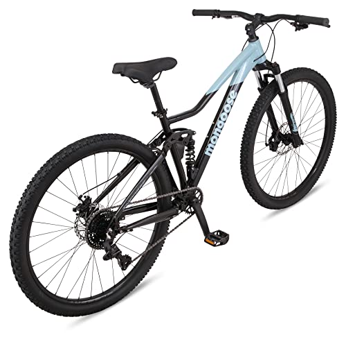Mongoose Impasse 2.0 Mountain Bike 8-Speed Full Suspension 29-Inch Black/Blue