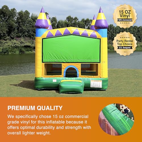 JumpOrange Commercial Grade Inflatable Jungle Zoo Bounce House 13'x13'