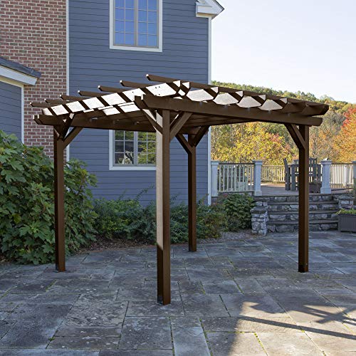 Highwood Bodhi 10x10 Pergola Weathered Acorn