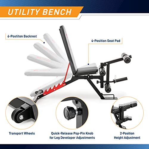 MARCY Power Cage System with Adjustable Weight Bench SM-7393 Multi