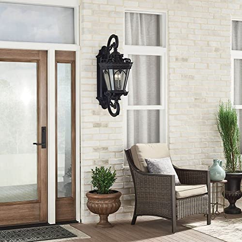 Bailey Street Home 4 Light Outdoor Wall Mount Black