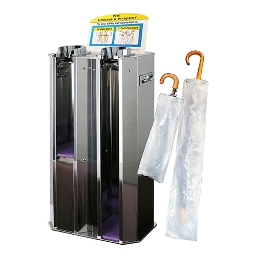 Generic SK2000 Starter Kit Dual Umbrella Wrapper with 1000 Large & 1000 Small Bags Semi-clear