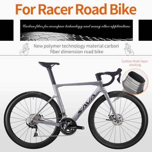 SAVADECK Carbon Road Bike T800 Shimano 105 R7000 22-Speed New Green 56cm