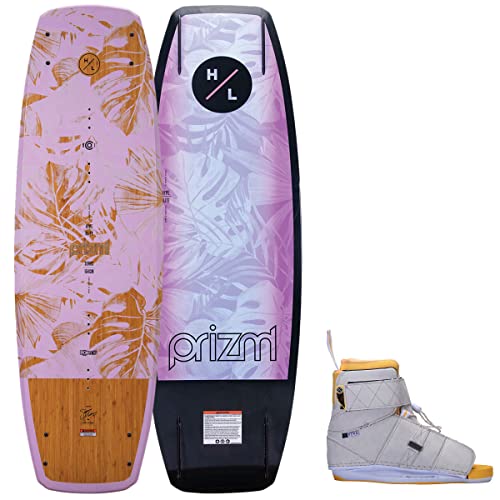 Hyperlite Prizm Womens Wakeboard 134 W/Viva Bindings Pink/Wood Grain