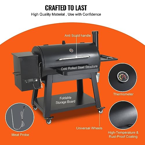 DOUKI Heavy Duty Charcoal Grill BBQ with Cart