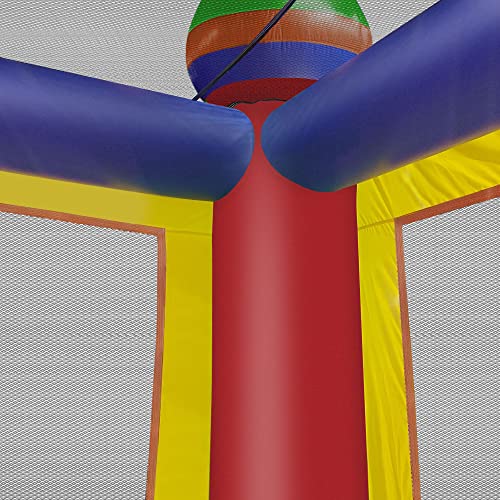 Cloud 9 Castle Inflatable Bounce House with Water Slide Multicolor