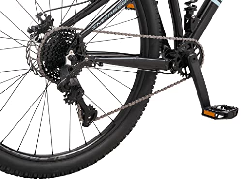 Mongoose Impasse 2.0 Mountain Bike 8-Speed Full Suspension 29-Inch Black/Blue