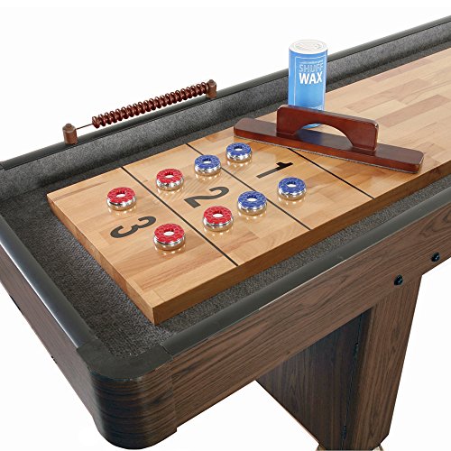 Hathaway Challenger Shuffleboard Table Walnut Finish