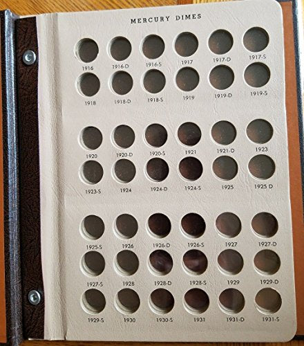 Dansco Coin Album #7123 for Mercury Dimes 1916-1945 Light-Up-17