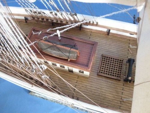 Handcrafted Nautical Decor Hampton Nautical Star of India Model Ship 50" Fully Assembled