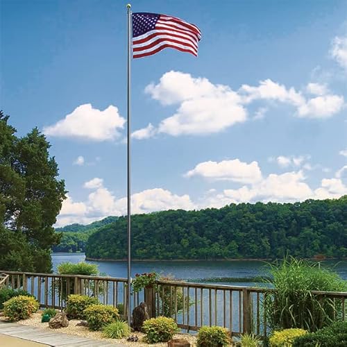 Super Tough Commercial Grade Sectional Flagpole 20ft Black