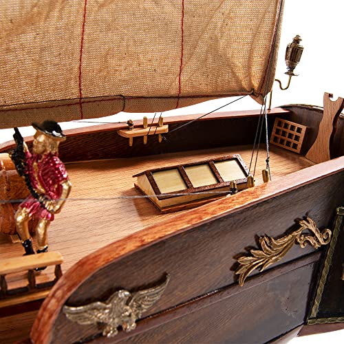 Old Modern Handicrafts Pirate Ship Model Exclusive Edition Brown