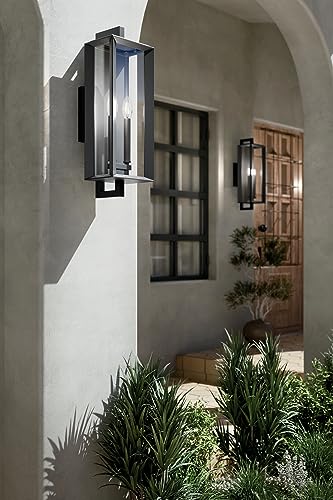 Kichler Kroft 2-Light Textured Black Outdoor Wall Light