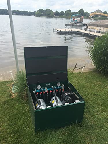 EasyPro Pond Products PA65D Sentinel Deluxe Pond Aeration System with Cabinet 1/2 HP Kit
