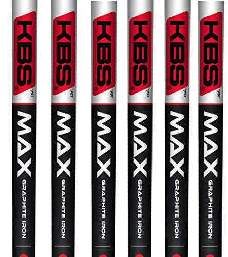 KBS MAX Graphite Iron Golf Shafts .355 Taper Tip 5-PW, Set of 6 Shafts - KBS