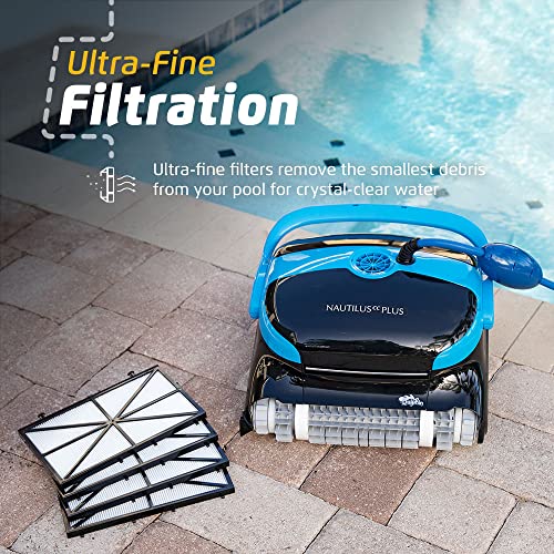 Dolphin Nautilus CC Plus Robotic Pool Vacuum Cleaner - Bundle with Ultra Fine Filter