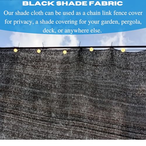 Generic VBS Black Shade Cloth 80% Privacy Screen 26' x 200'