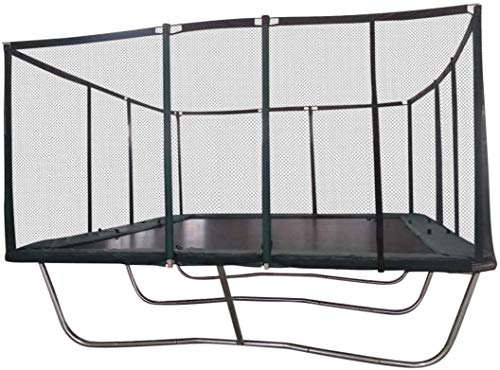 Galactic Xtreme Rectangle Trampoline with Net Enclosure 14x16 Green