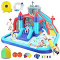 AKEYDIY 10-in-1 Inflatable Bounce House with Slide and Climbing Wall