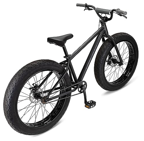 Mongoose Hooligan Fat Tire Adult BMX Bike Black