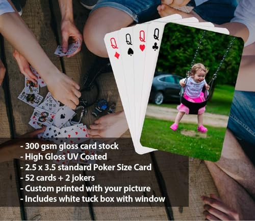 PlayingCardsNow.com Poker Size Playing Cards Deck 50 Pack White