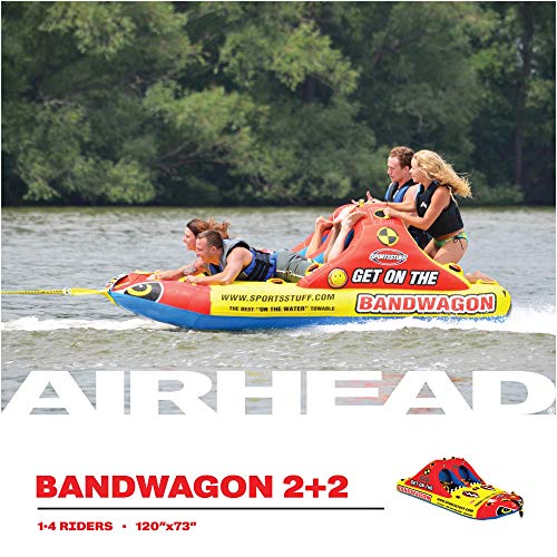 SportsStuff Bandwagon 2+2 Towable Tube Black