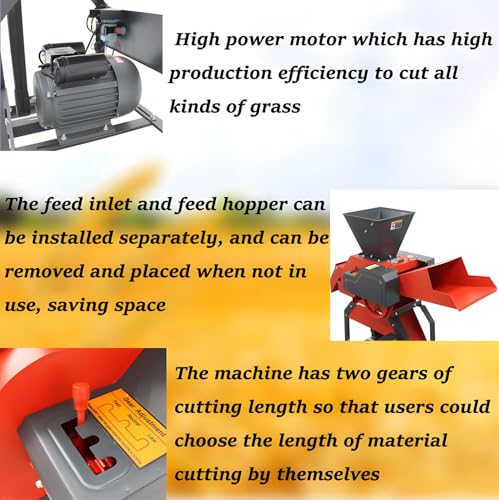 Banfluxion 220V 4-Blade Grass Cutting Machine Red