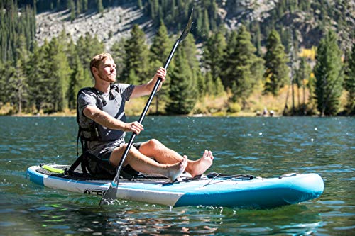 California Board Company 132 Current Inflatable Stand Up Paddle Board Blue/White/Black