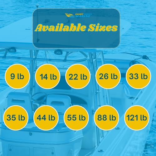 Smart Choice Marine 121 lb Galvanized Scoop Style Anchor with Roll Bar