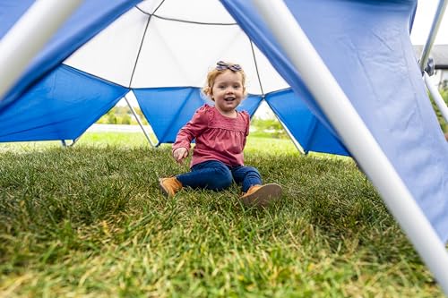 Jack and June Jungle Gym Canopy Set Outdoor Play UV-Resistant Blue/Grey