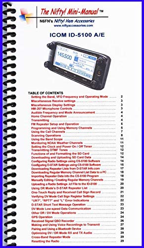 Icom Bundle - ID-5100A Deluxe VHF/UHF D-Star Mobile Transceiver with Mini-Manual and Quick Reference Card Black