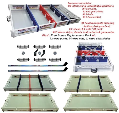 Generic Box Hockey Game & Hockey Training Aid Portable Multi