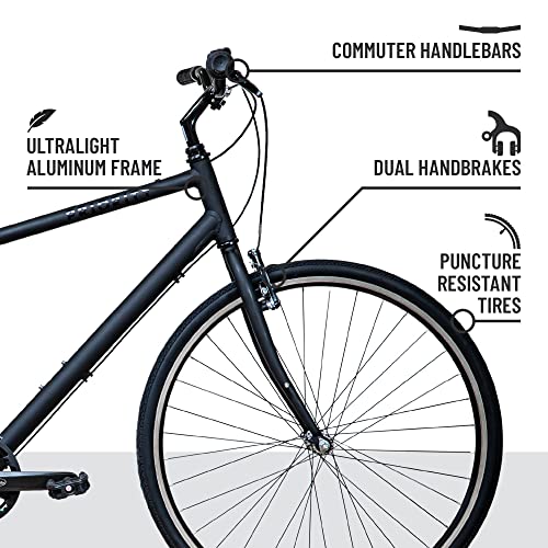 Priority Bicycles Classic Plus Diamond Commuter Bike Small Matte Black