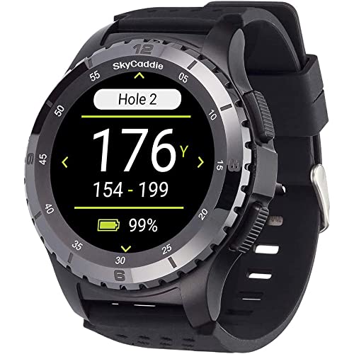 SkyCaddie LX5C Golf GPS Watch Black Bundle with Golf Tool