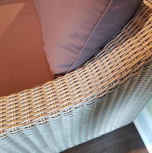 Padma's Plantation Nautilus Outdoor Loveseat Kubu Grey