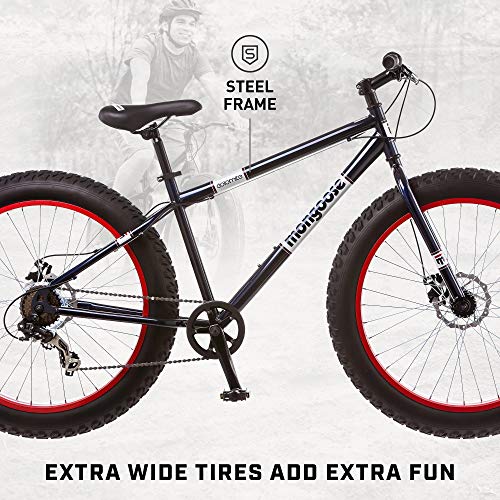 Mongoose Dolomite Mens Fat Tire Mountain Bike Navy Blue