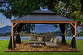 Kozyard Apollo 12'x16' Hardtop Gazebo with Netting