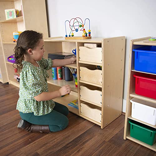 Contender Kids Bookshelf & Toy Storage Natural
