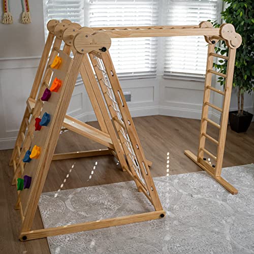 Avenlur Chestnut 8-in-1 Indoor Foldable Playset Natural Indoor
