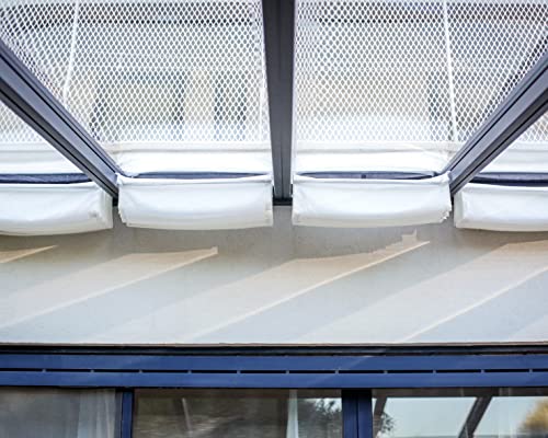 Palram Canopia Stockholm Patio Cover Roof Blinds 11 Ft. x 24 Ft. White
