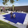 Freetime Fun Pool Safety Cover Commercial Grade Rectangle Blue