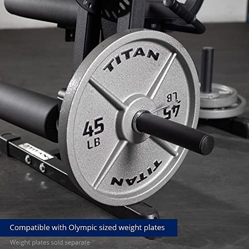 Titan Fitness Adjustable Leg Extension and Curl Machine 300 LB Rated